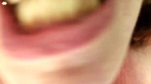 fantasy giantess redheaded dawn shrinks guy and masturbates him back out