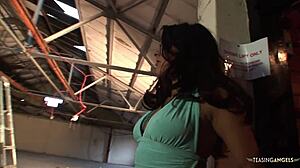 Threesome sex with sucking, riding, and cum makes this milf so happy