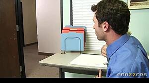 Latina Diamond Kitty titty fucks co-worker