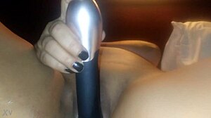 My girlfriend’s solo play with a vibrator