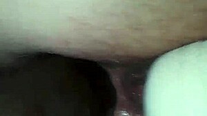 wife casually takes big black cock in anal while using her wand