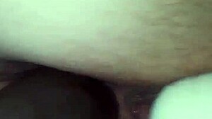 wife casually takes big black cock in anal while using her wand