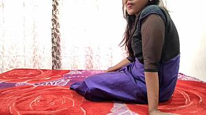 Indian Hot Girl Enjoys Creampie with Devar in Homemade Video