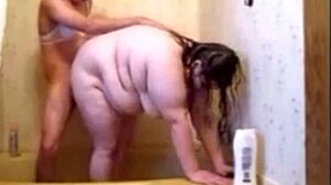 i fucked my wife in the shower, made her deepthroat, then anal with creampie!