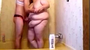 i fucked my wife in the shower, made her deepthroat, then anal with creampie!