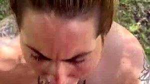 She Swallows My Cum In The Park Always