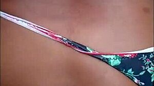 Hot latina neighbor offers money for anal sex behind the wall.