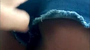 Hot latina neighbor offers money for anal sex behind the wall.