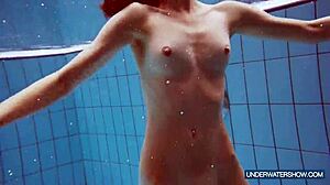 martina the hot croatian keeps up her steamy poolside performance.