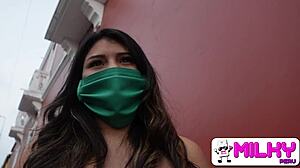 condom didn’t break, right? busty peruvian babe rides wild!