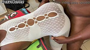Beautiful girlfriend moans in pleasure in this homemade video