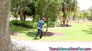 Group Of Teens Get Tight Pussies Stretched And Fucked By Big Cocks At Party