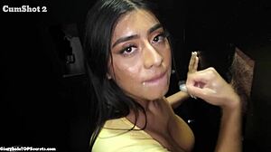 fuck yeah violet, swallow that gloryhole load like a pro!