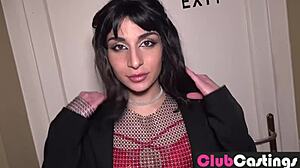 Lola Dangers Strips and Sucks for Cash at ClubCastings Audition