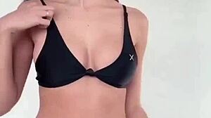 Boutinela Shows Off Ass In All Black Bikini Compilation