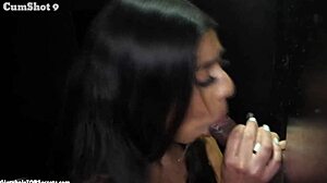 fuck yeah violet, swallow that gloryhole load like a pro!