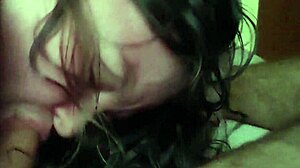 random blowjob with facial and toy swallow