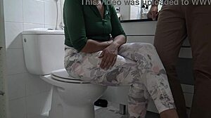 Stepmother caught watching stepson in taboo voyeur moment