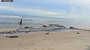 Beach Fun Turns Into Wild Brazilian Interracial Threesome Sex