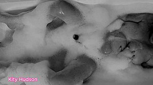 kity hudson indulges in a steamy bath with her favorite toy