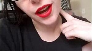 i'm the anal slut for mistress, following her instructions with big tits.