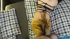 want to see insatiable milf krayana chias give the best blowjobs in lingerie?