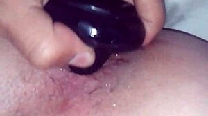 Jimena simpson- tranny fucking black dildo