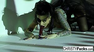 christy mack plays with her wet pussy solo