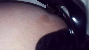 Jimena simpson- tranny fucking black dildo