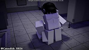 Bathroom Sex Session Turns Wild with Blowjob and Riding. Hot Cowgirl Action Follows!