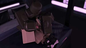 Femboy slut enjoys big black cock behind boyfriend's back