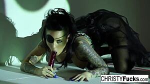 christy mack plays with her wet pussy solo