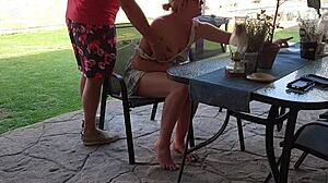 hey, mutual masturbation with stepmom turned into standing sex