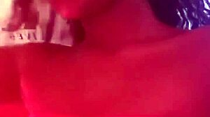 Sensual brunette teen sensualizing for fans