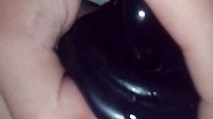 Jimena simpson- tranny fucking black dildo