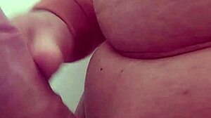 Amateur solo jerks off with multiple rings around his cock