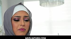 Muslimtabu - Curvy Teen in Hijab Learns Fast with American Blowjob