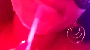 Sensual brunette teen sensualizing for fans