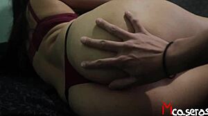 My girlfriend sucks my buddy while I film our trio