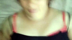 Latina milf sucks and gets fucked missionary while filming