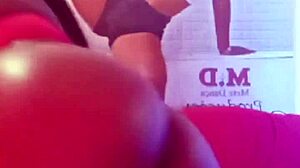 Sensual brunette teen sensualizing for fans