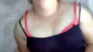 Latina milf sucks and gets fucked missionary while filming