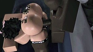 Femboy slut enjoys big black cock behind boyfriend's back