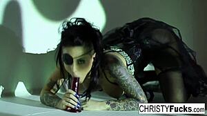 christy mack plays with her wet pussy solo