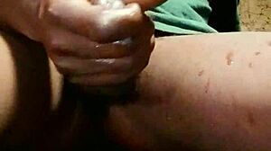 Celebrating new year 2025 with new big dick in homemade masturbation