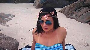 Damn, I hit the naturist beach for some raw outdoor banging!