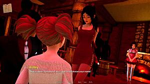 A harem themed hotel in a visual novel game