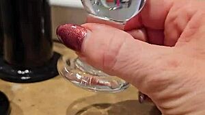 Watch this redhead slut fuck her ass with large sextoy for solo pleasure!