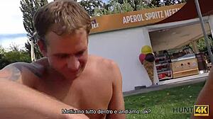 bad european teen does anal sex for money in pov