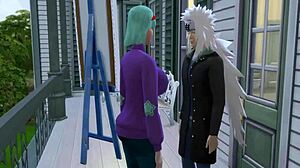 anime hentai ep 7 mixes naruto and bleach for wild anal action.